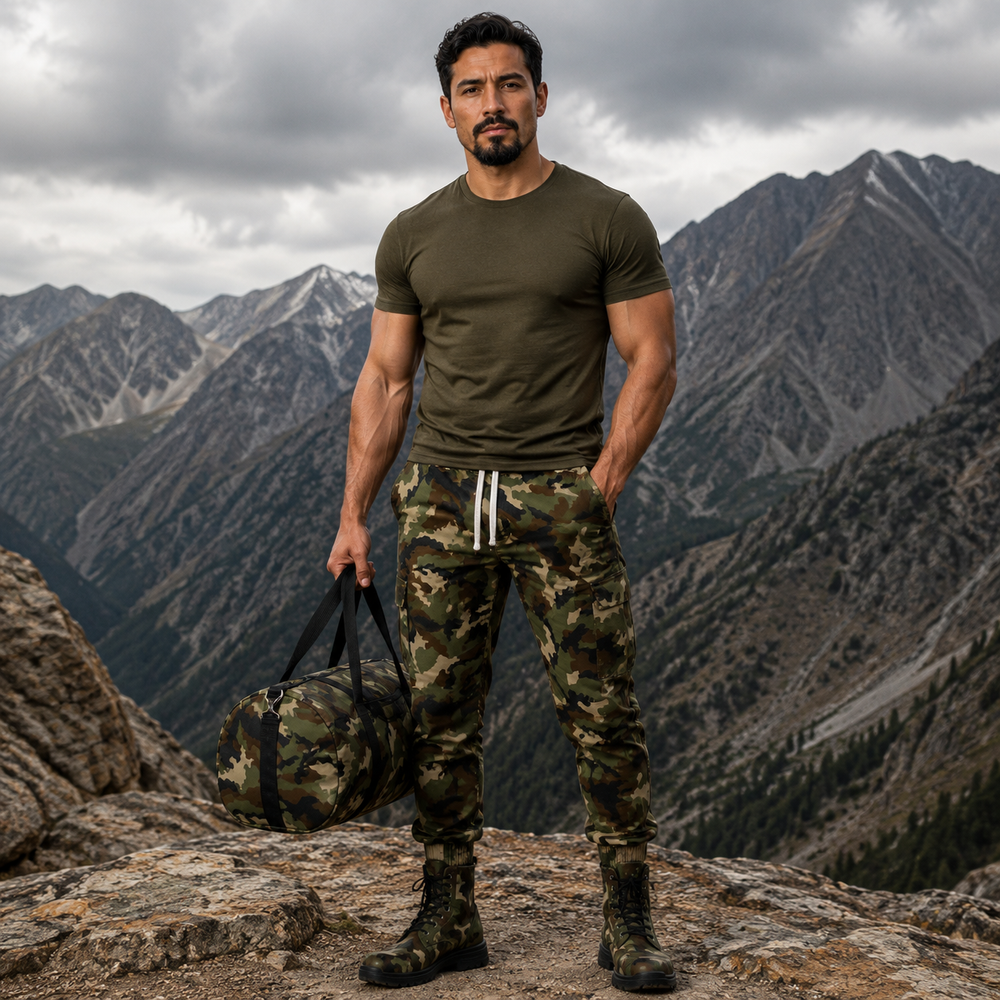 Irish DPM Woodland Camo Travel Duffel Bag