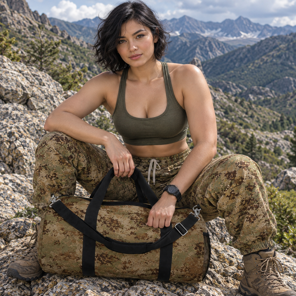 ItalianAltimetrico F Camo Travel Duffel Bag