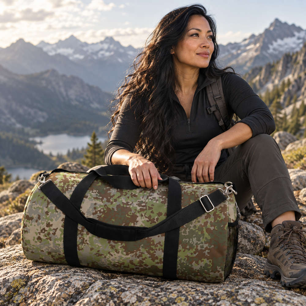 German Multitarn Camo Travel Duffel Bag