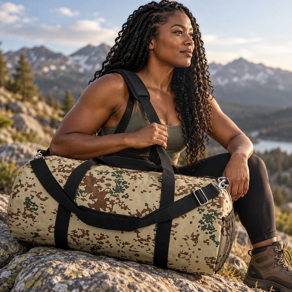 German Wüstentarn Camo Travel Duffel Bag