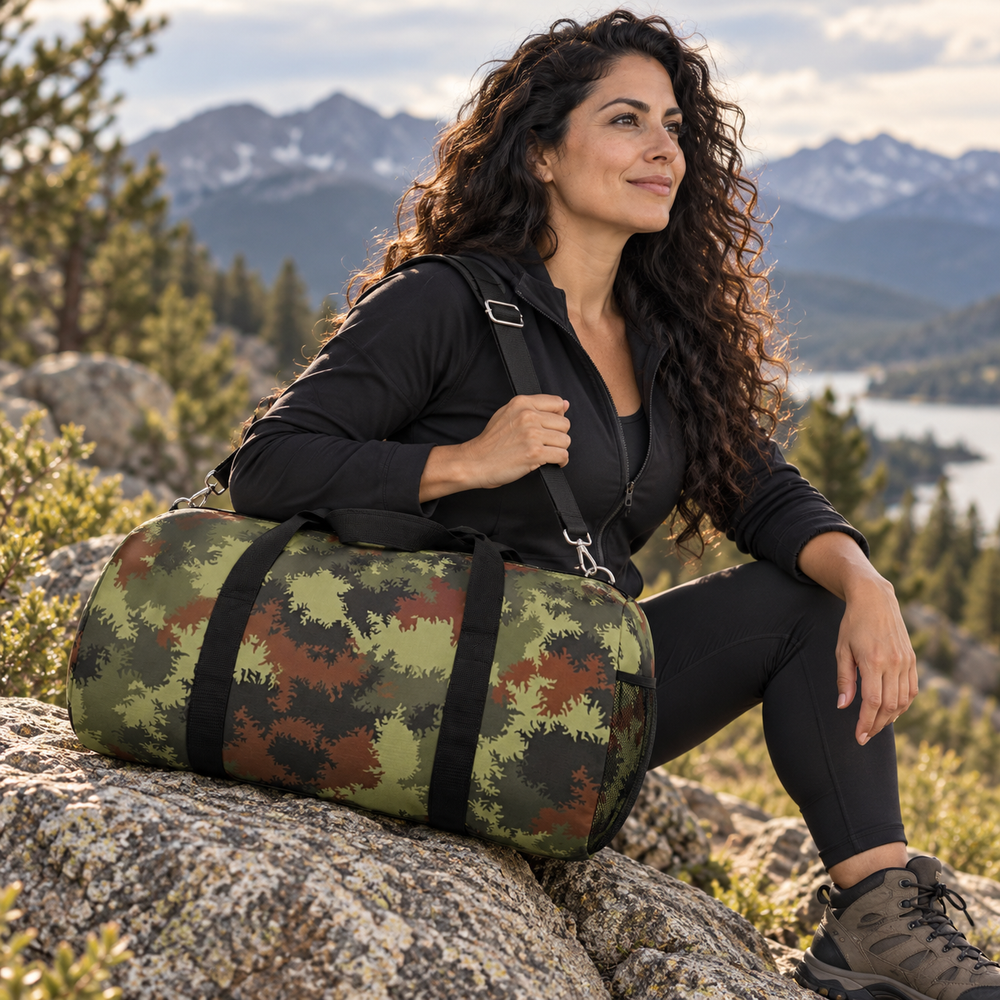 German Sägezahnmuster/Sawtooth Camo Travel Duffel Bag