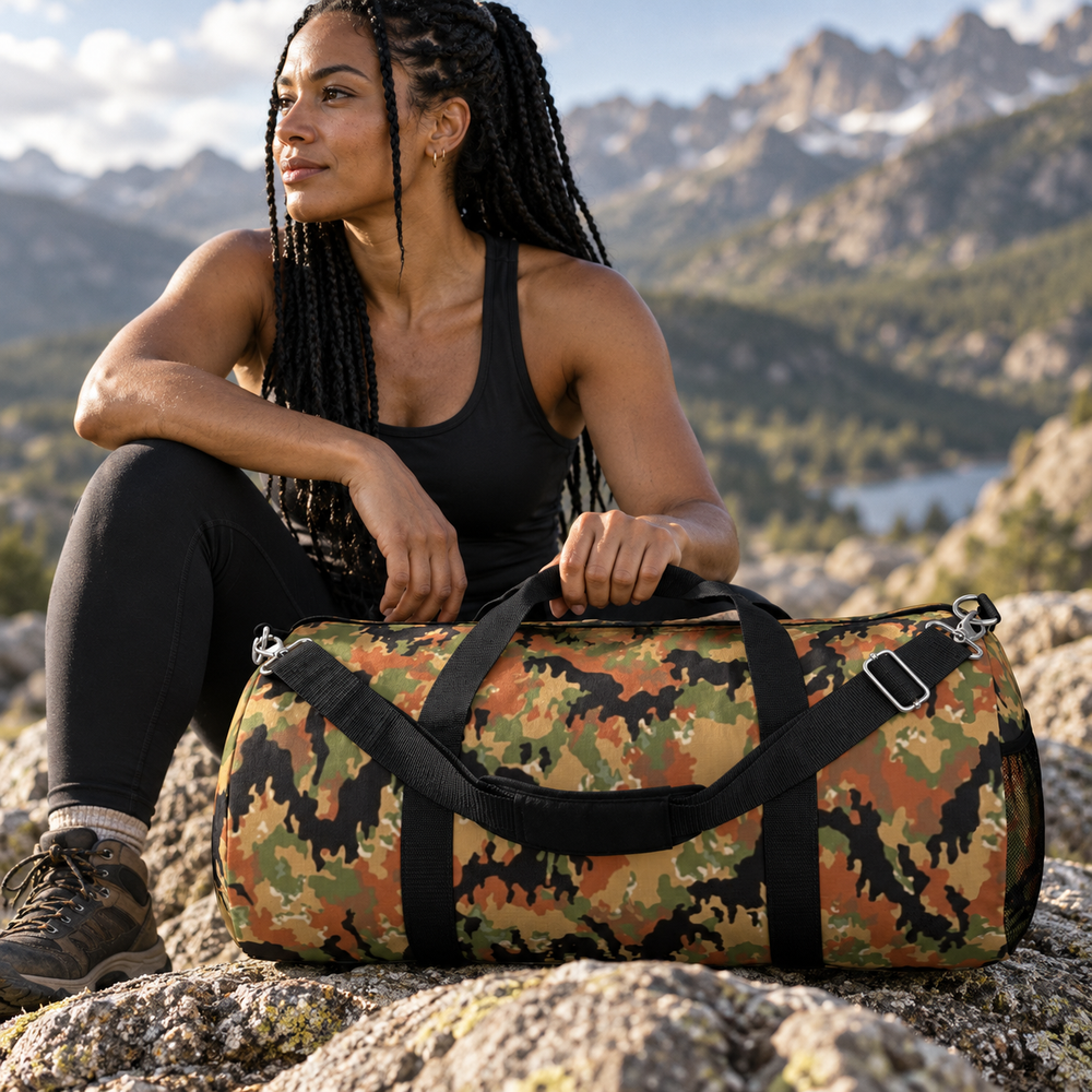 German Leibermuster Camo Travel Duffel Bag