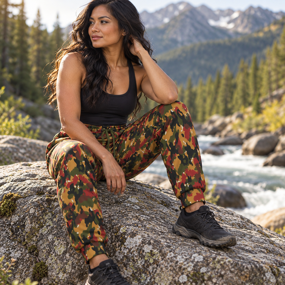 Swiss Taz 83 Alpenflage Camo Unisex Athletic Joggers - Equippage.com