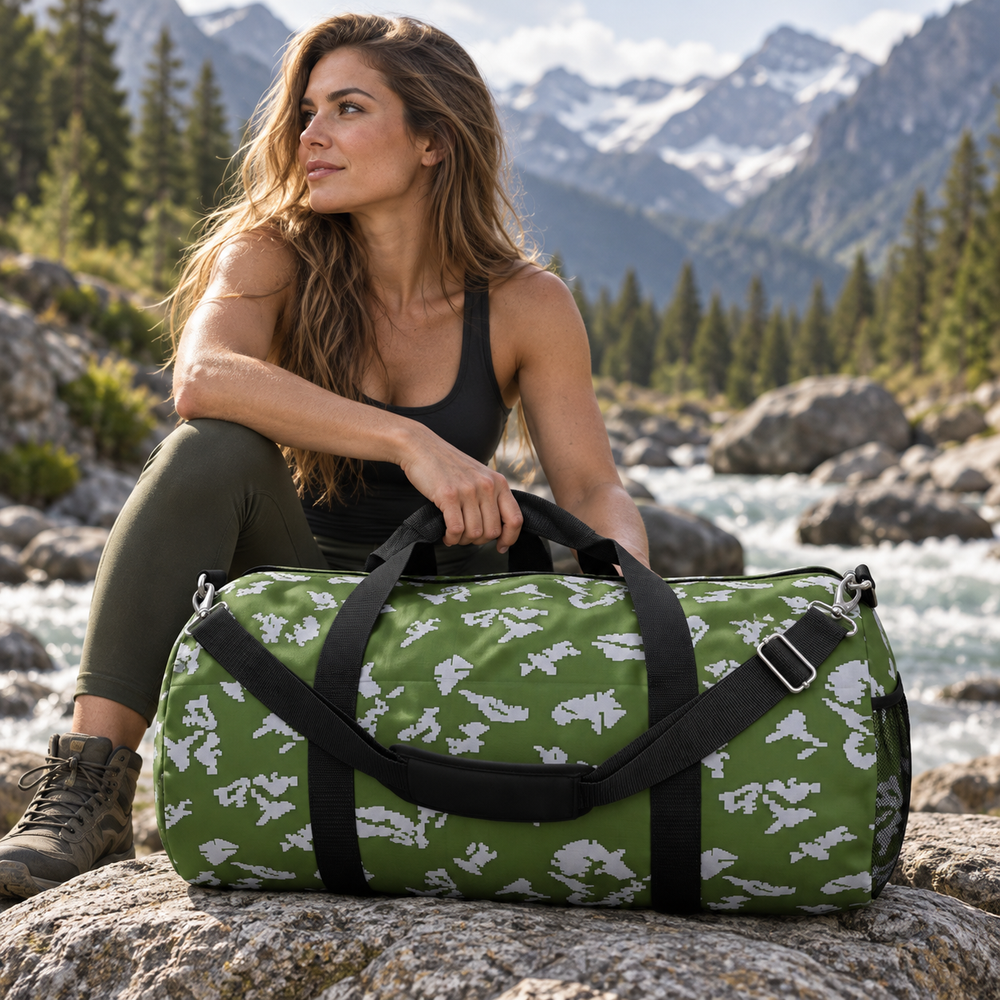 Russian Berezka Camo Travel Duffel Bag