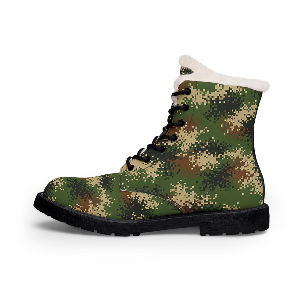 Columbian Patriota Camo Men's Fur and Leather Boots