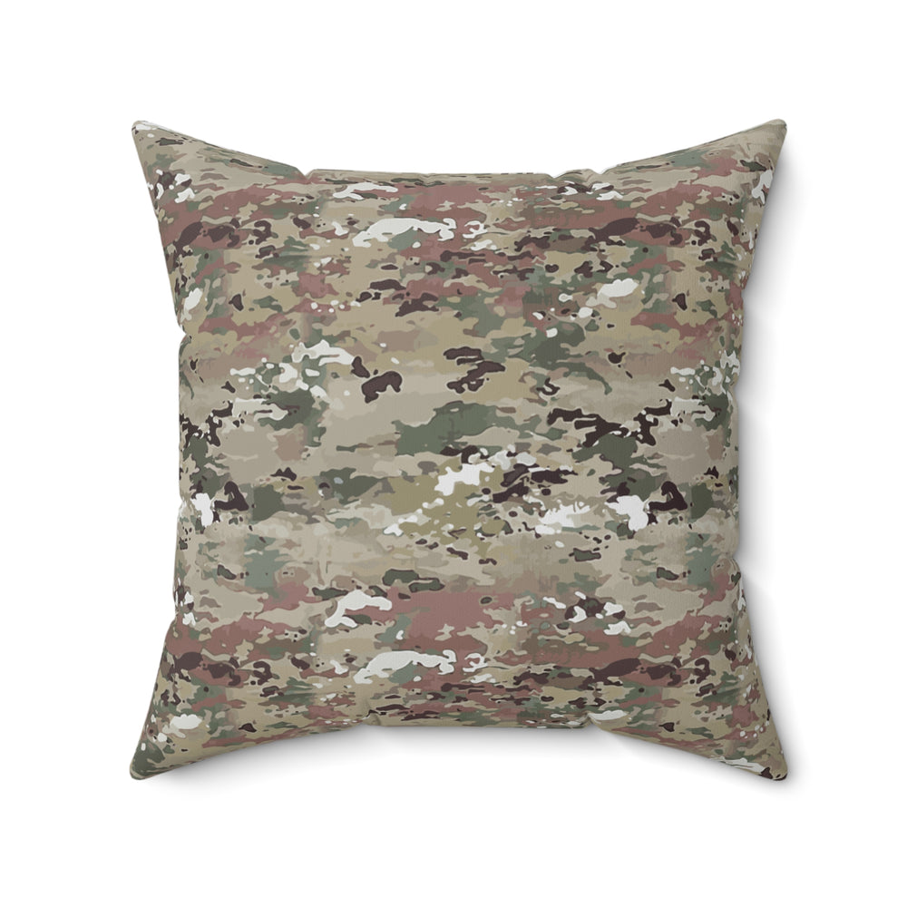 Scorpion Camouflage Faux Suede Square Pillow by Equippage.com