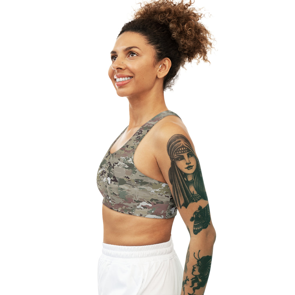 Scorpion Camouflage Seamless Sports Bra By Equippage.com