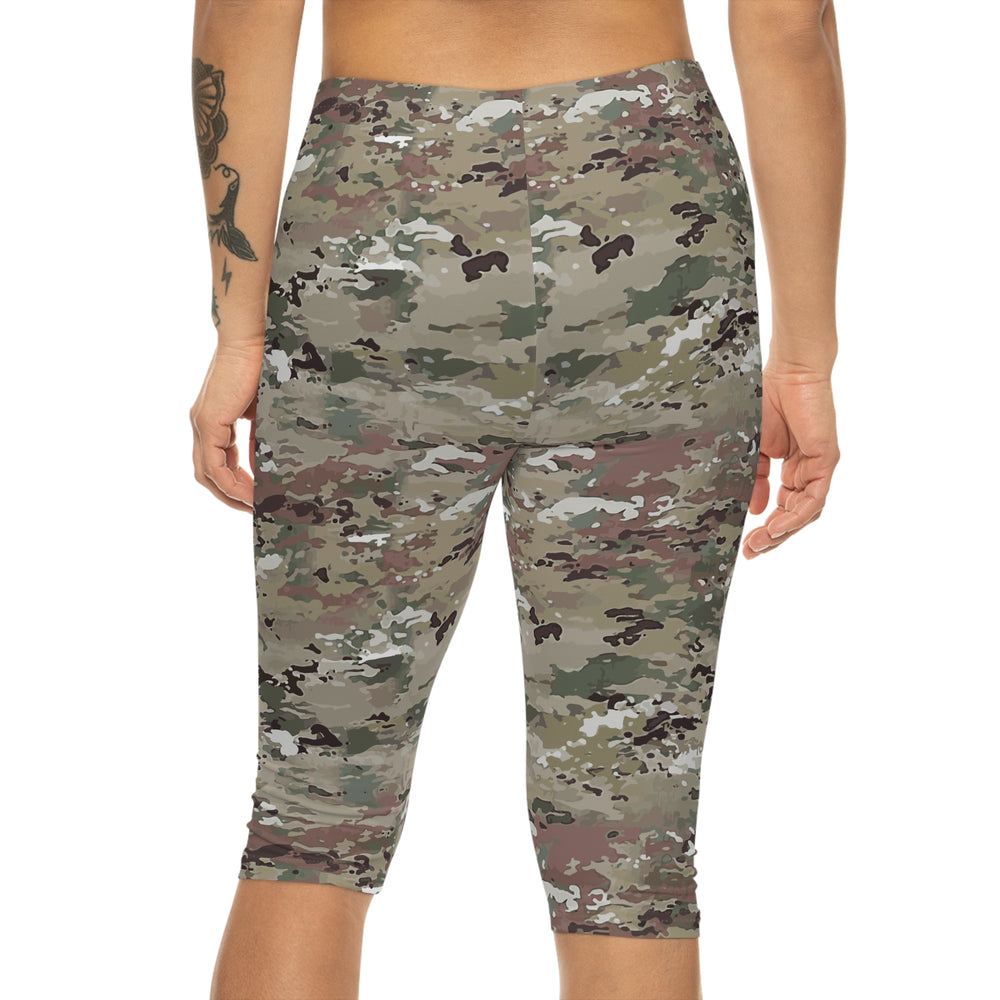 Scorpion Camouflage Women’s Capri Leggings By Equippage.com