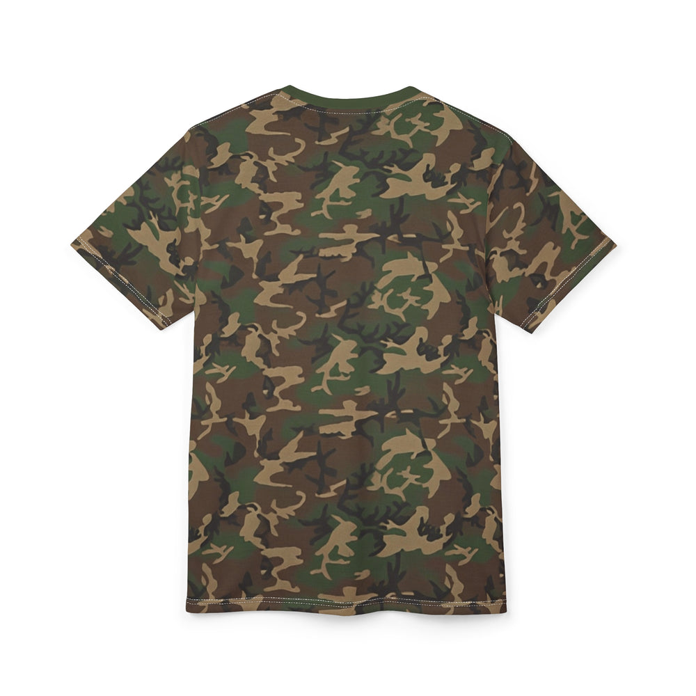 US M81 Woodland Camo Unisex Cut & Sew Tee - Equippage.com