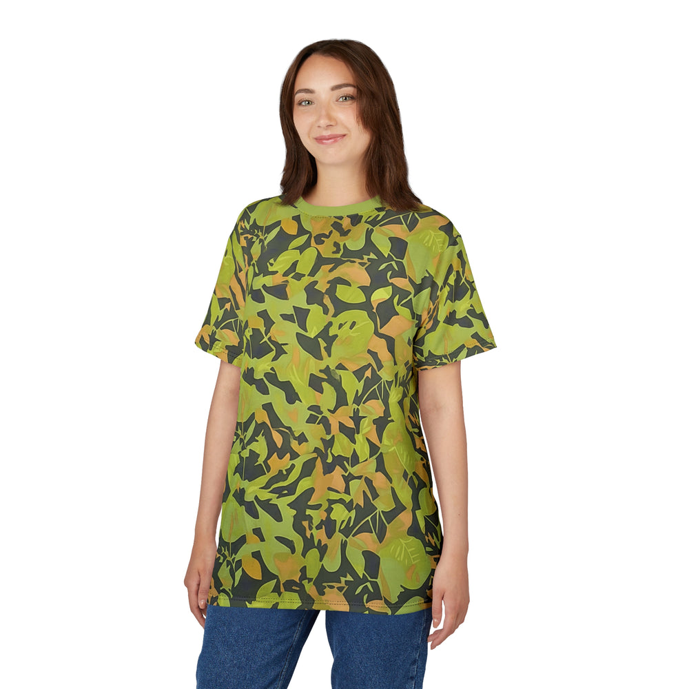 Cuban Elm Leaf Camo Unisex Cut & Sew Tee