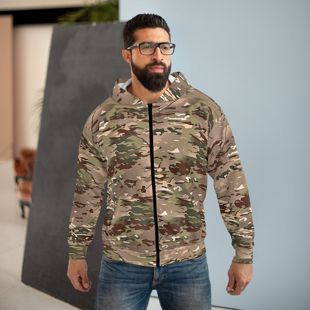 French BME Camo Unisex Zip Hoodie