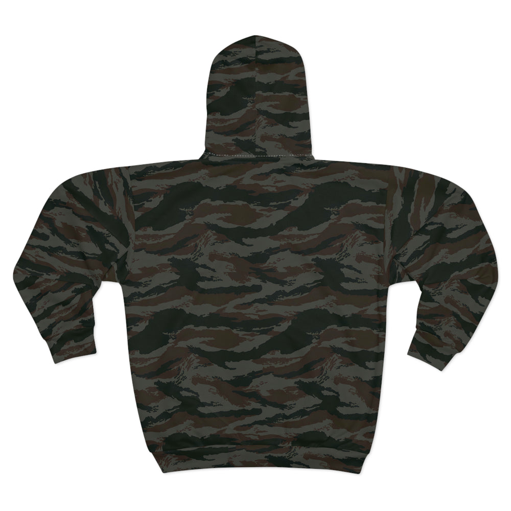 Cuban Grey Lizard Unisex Zip Hoodie