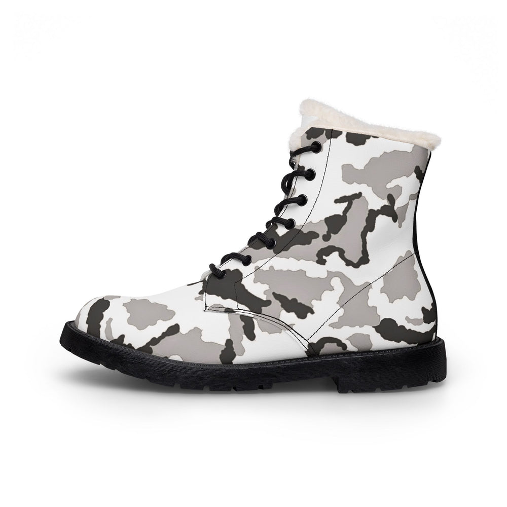 Irish DPM Winter Camo Men's Fur and Leather Boots