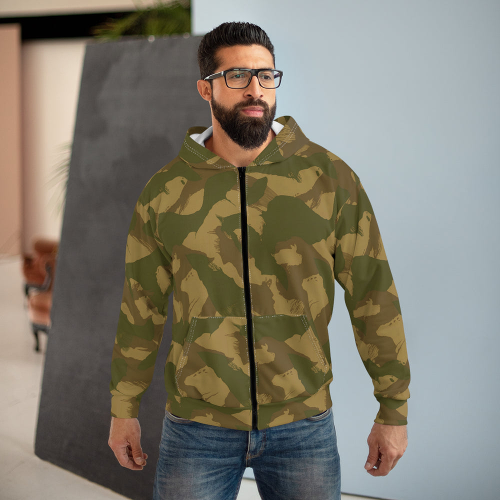 British Denison Airborne Camo Unisex Zip Hoodie