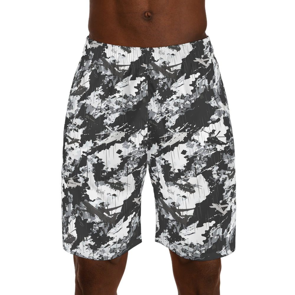 PRESS Camo Men’s Jogger Shorts — Athletic Lounge Exercise Uniform