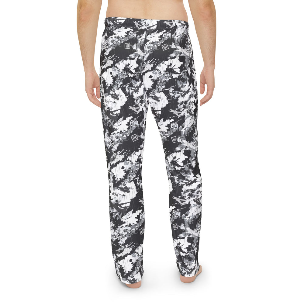 Men's Black & White Camouflage Pajama Pants — Cozy Loungewear Sleepwear - Equippage.com