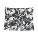 Black & White Camo Women's Shorts — All-Over Print Activewear - Equippage.com