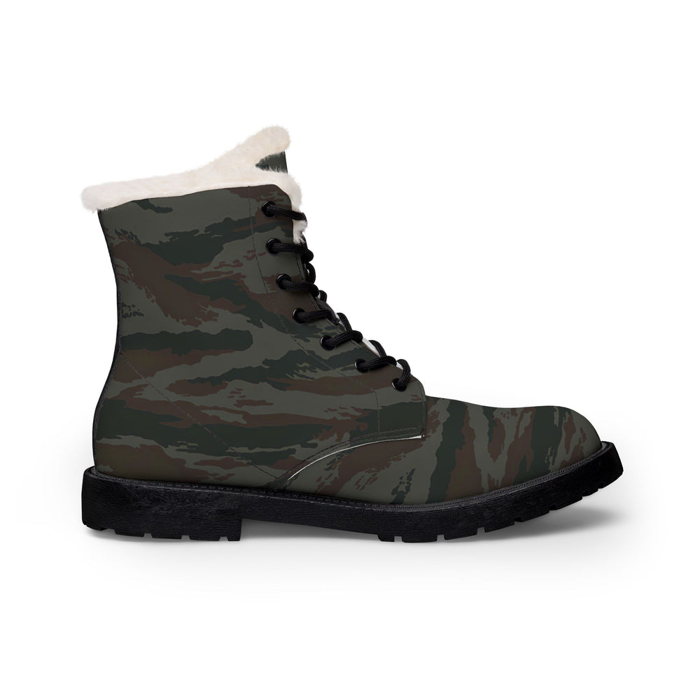 Cuban Grey Lizard Men's Insulated Military-Style Winter Work Boots