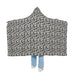 Cozy Hooded Snuggle Blanket — Black & White Camo Pattern - Equippage.com