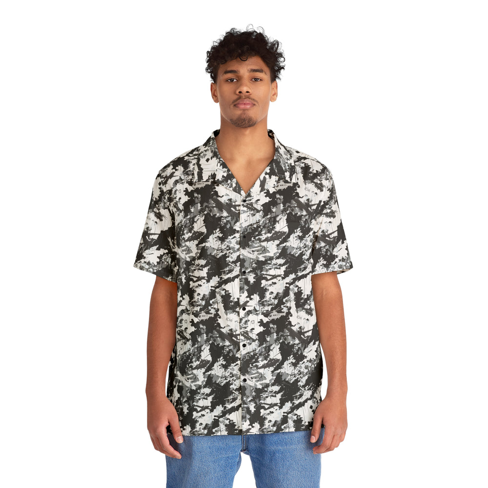 PRESS Camo Hawaiian Shirt Custom Camouflage by Equippage.com