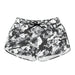 Women's Black & White Camo Athletic Shorts — All-Over Print Casual Lounge Shorts - Equippage.com