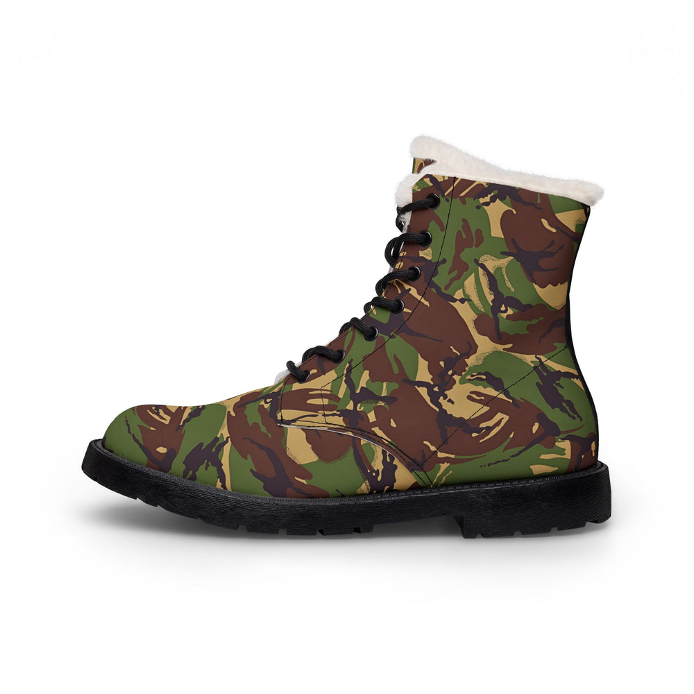 British DPM 94 Camo Men's Fur and Leather Boots