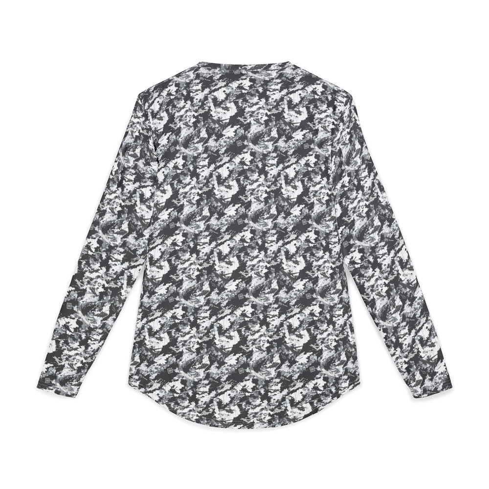 Men’s UV Long-Sleeve Shirt — Grey Marble Camo Sun Protection - Equippage.com
