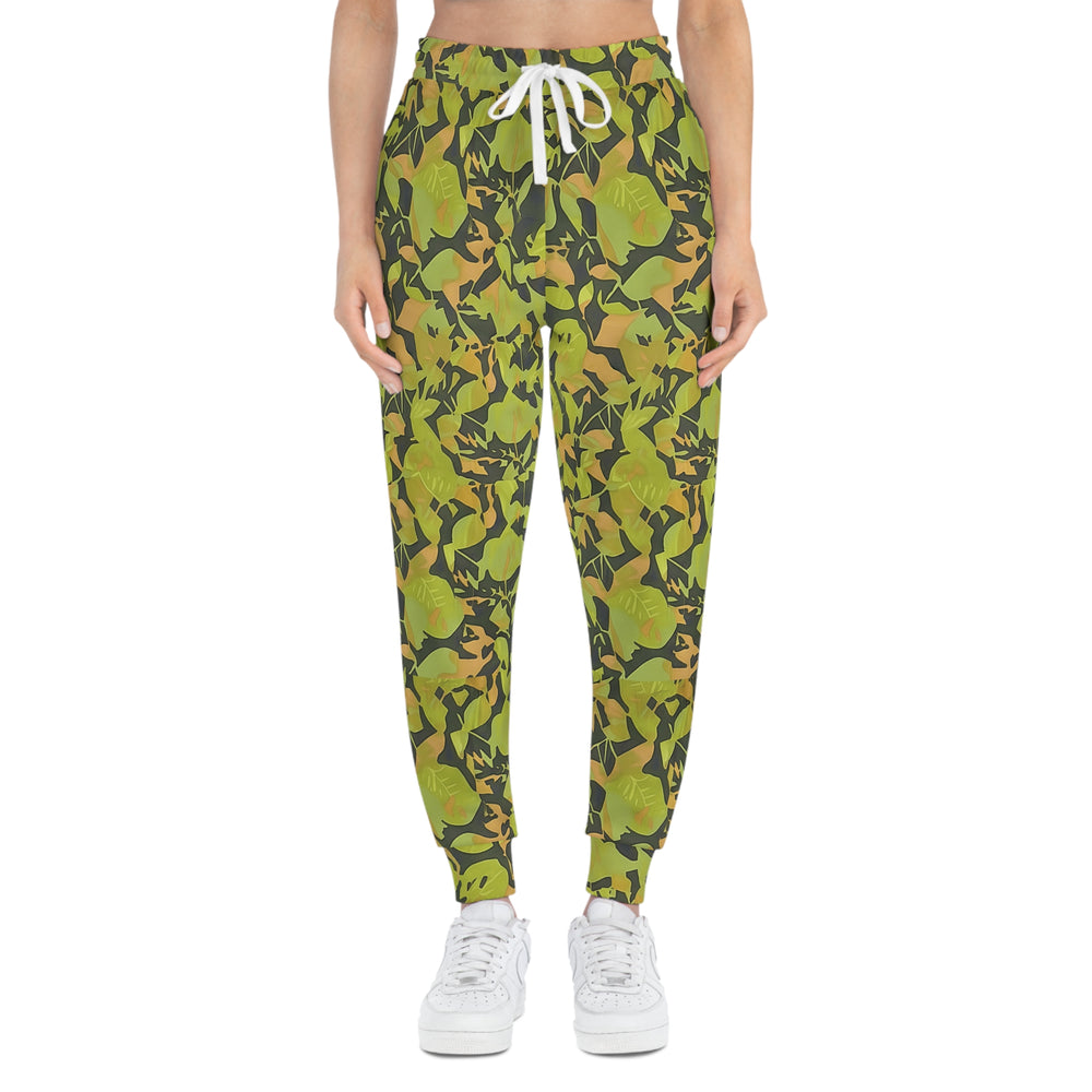 Cuban Elm Leaf Camo Unisex Athletic Joggers