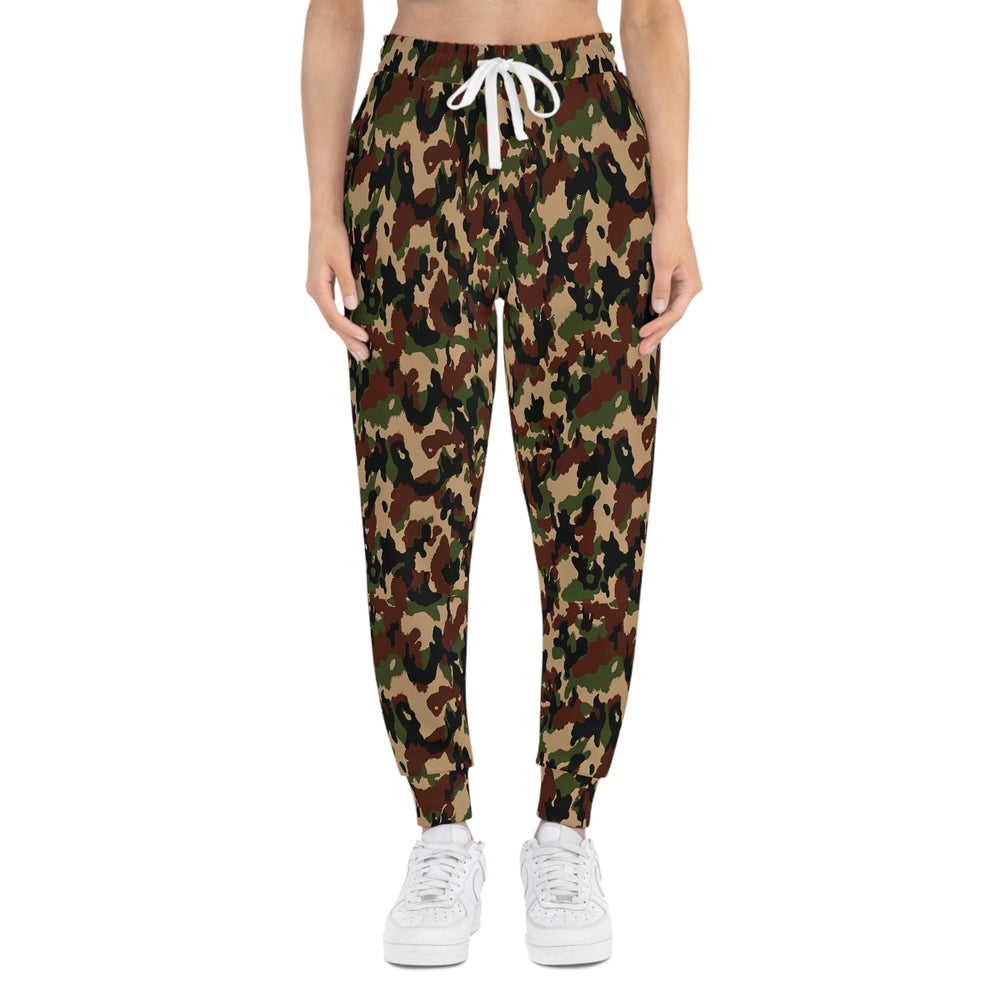 Swiss Taz 90 Woodland Camo Unisex Athletic Joggers - Equippage.com