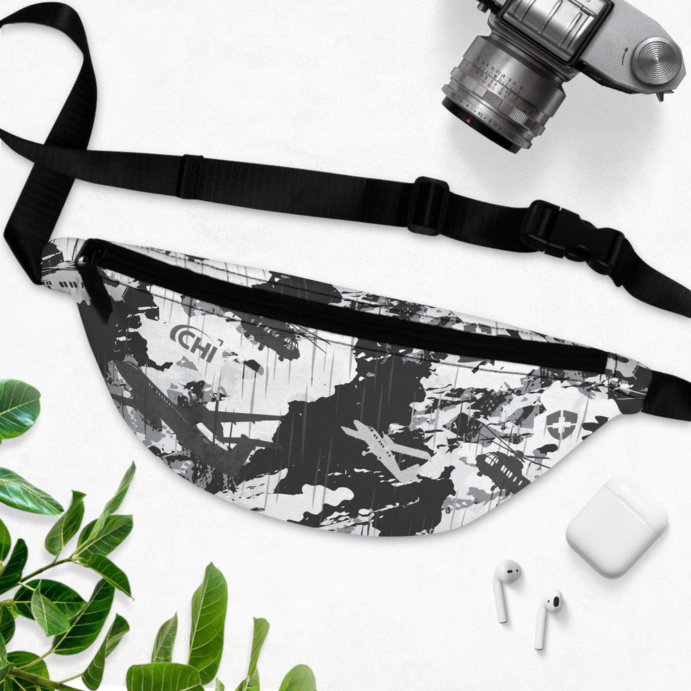 Fanny Pack — Monochrome Camouflage Waist Bag - Equippage.com