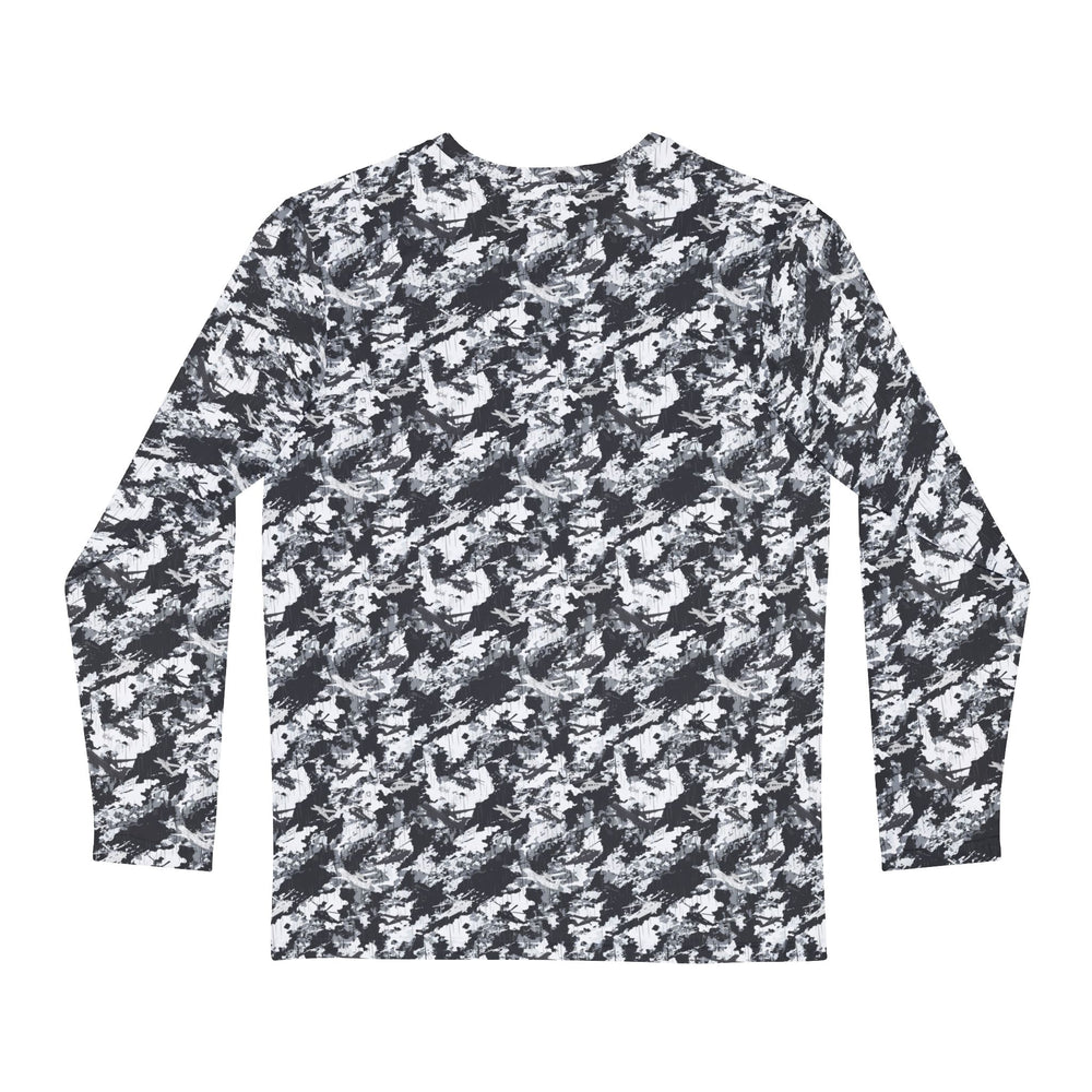 PRESS Camo Long Sleeve Shirt - Grey/Black/White Camouflage Pattern Aircraft