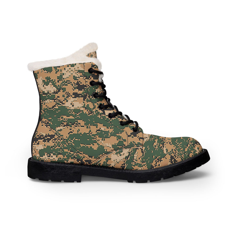 Marina Trans Jungle Camo Men's Fur and Leather Boots
