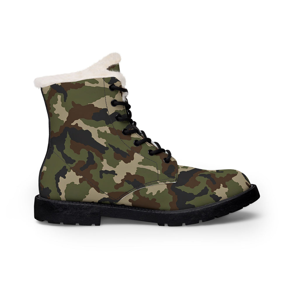 Irish DPM Woodland Camo Men's Fur and Leather Boots