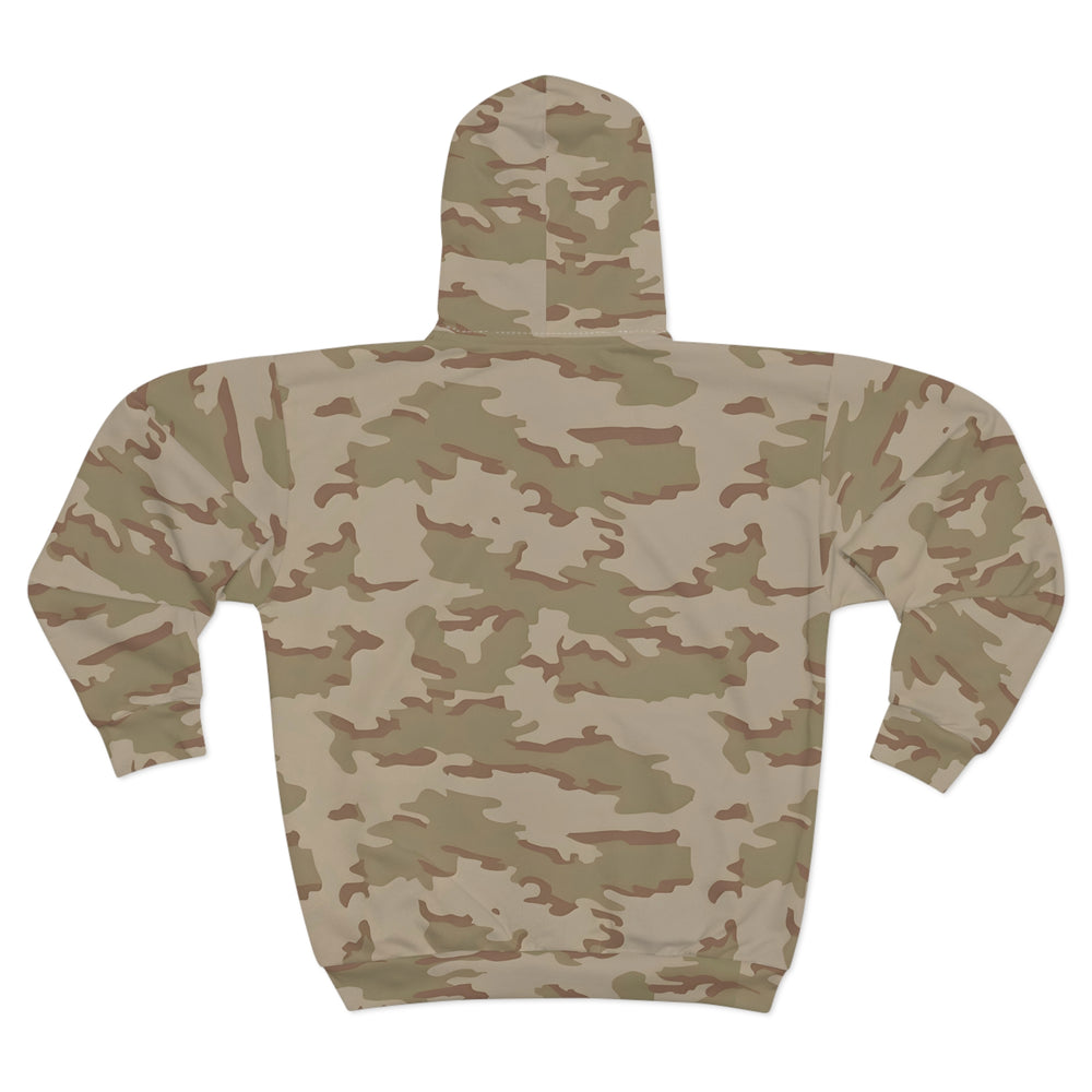 Belgian M1999 Desert Jigsaw Camo Unisex Zip Hoodie
