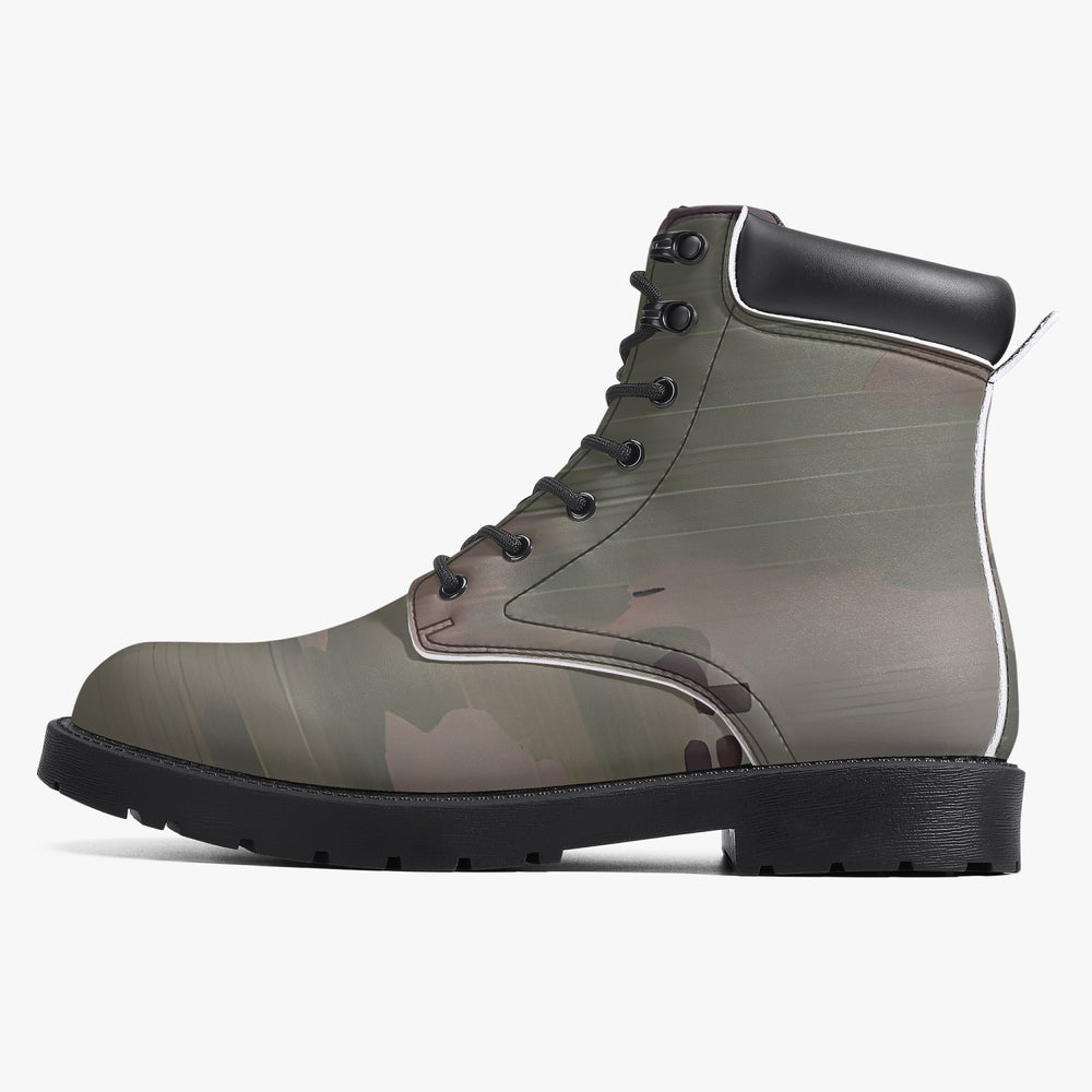 Scorpion Camouflage Casual Leather Boots