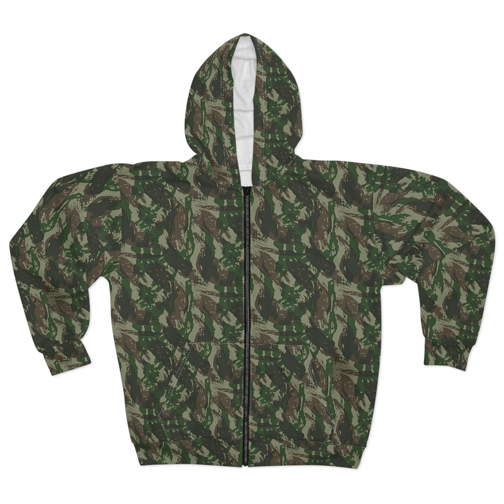 Brazilian Lizard Camo Unisex Zip Hoodie - Equippage.com