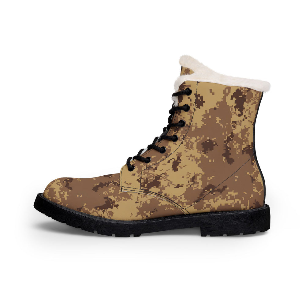 Cadpat AR Camo Men's Fur and Leather Boots