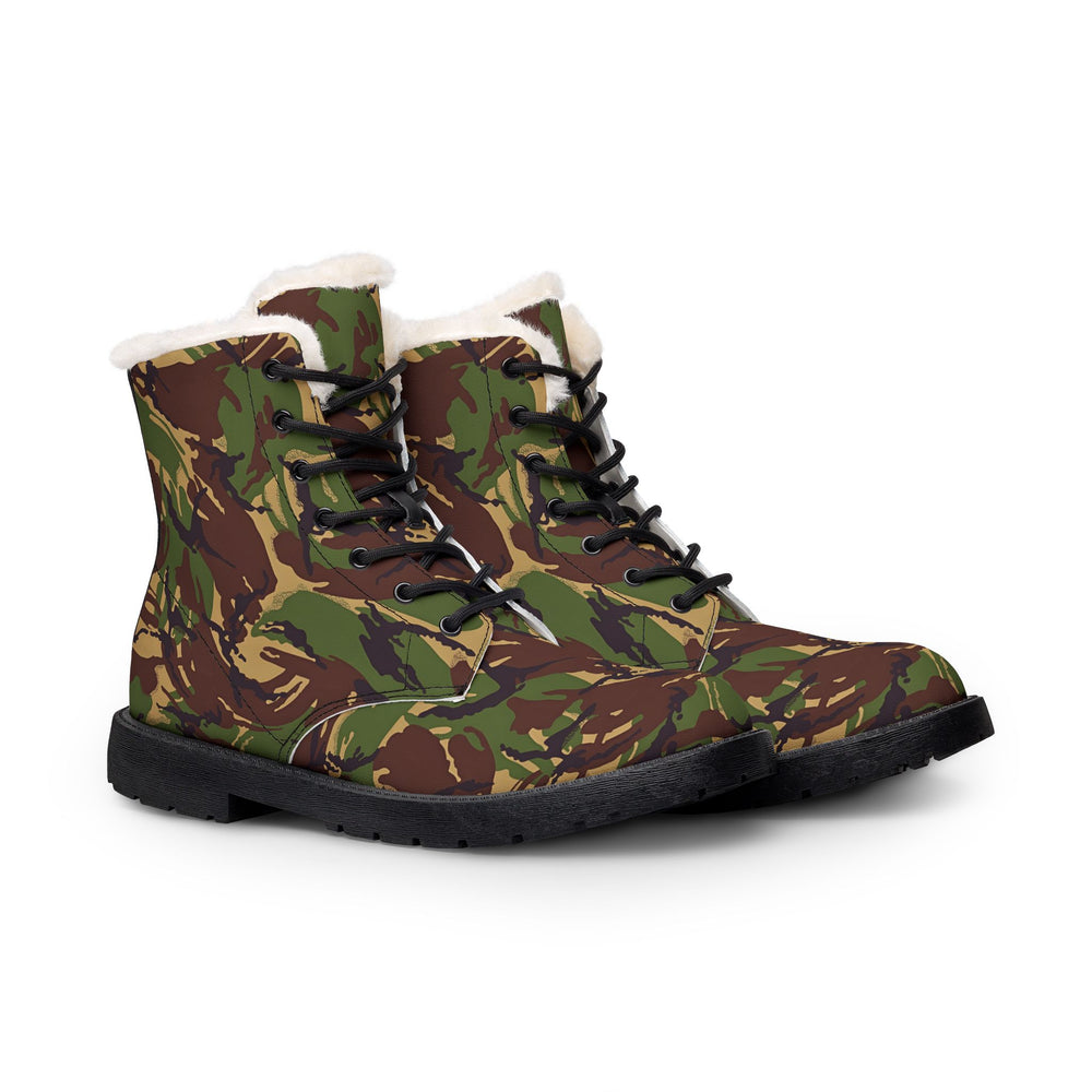 British DPM 94 Camo Men's Fur and Leather Boots