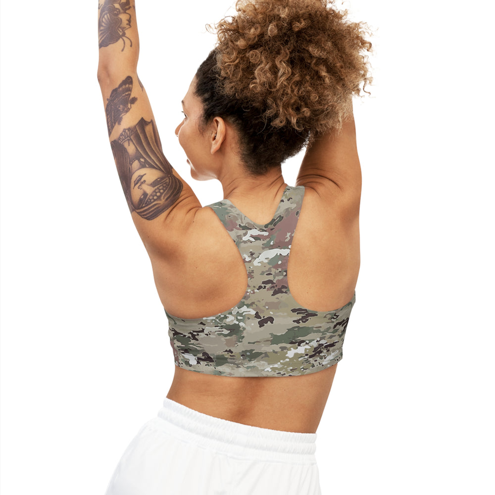 Scorpion Camouflage Seamless Sports Bra By Equippage.com