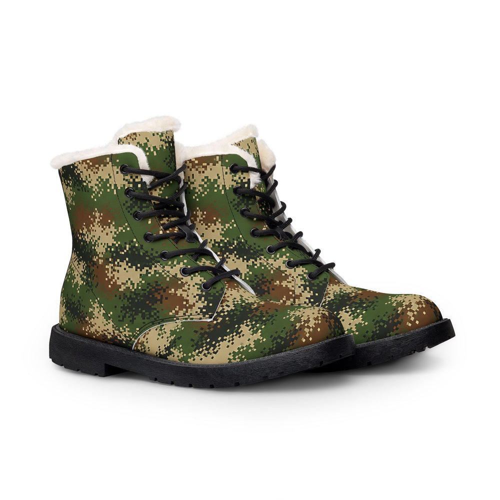 Columbian Patriota Camo Men's Fur and Leather Boots