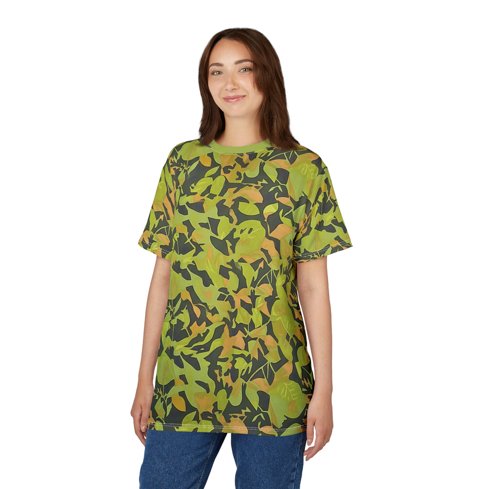 Cuban Elm Leaf Camo Unisex Cut & Sew Tee