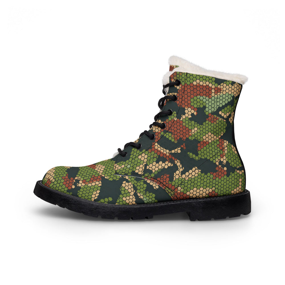 Columbian Chameleon Bicentennial Camo Men's Fur and Leather Boots