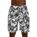 Men's Jogger Shorts — Black & White Camo AOP - Equippage.com