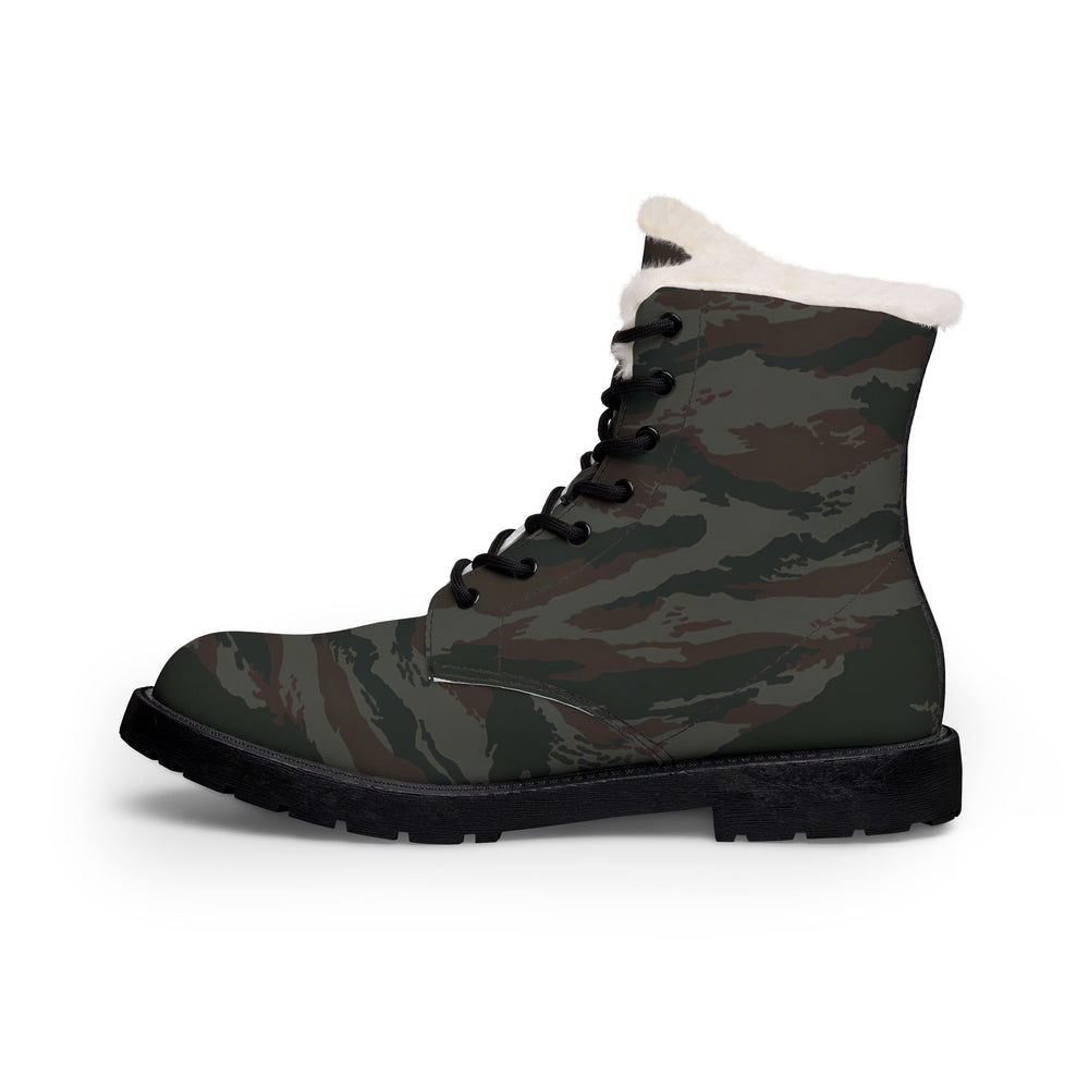 Cuban Grey Lizard Men's Insulated Military-Style Winter Work Boots