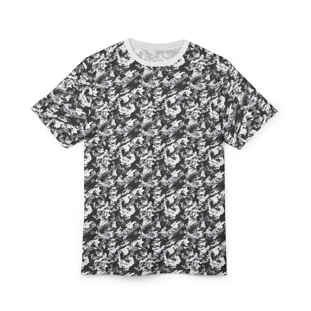 Black & White Marble All-Over Print Tee - Equippage.com