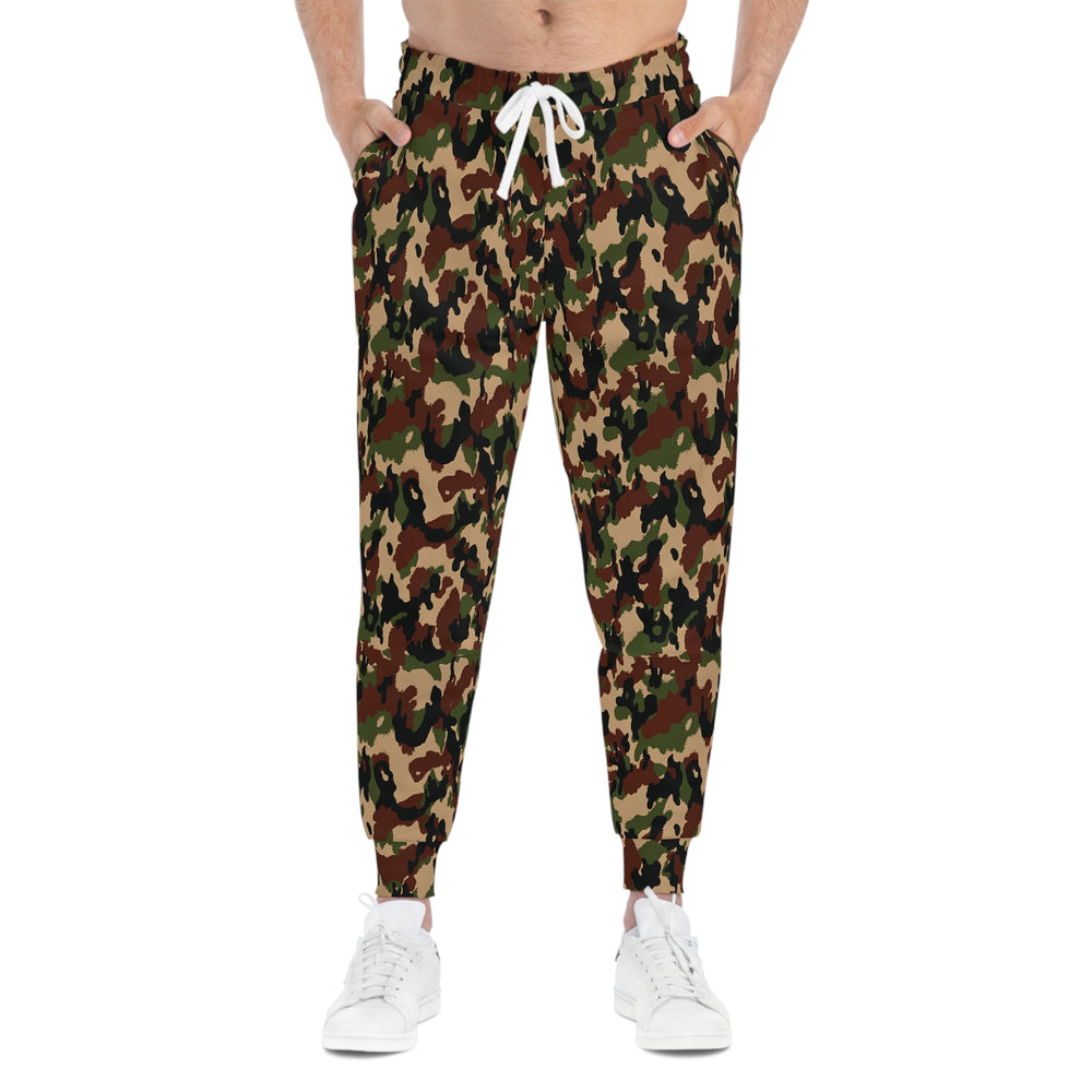Swiss Taz 90 Woodland Camo Unisex Athletic Joggers - Equippage.com