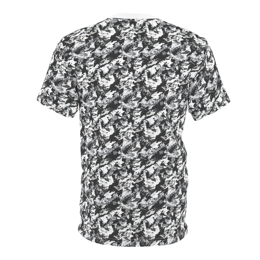 Black & White Marble All-Over Print Tee - Equippage.com