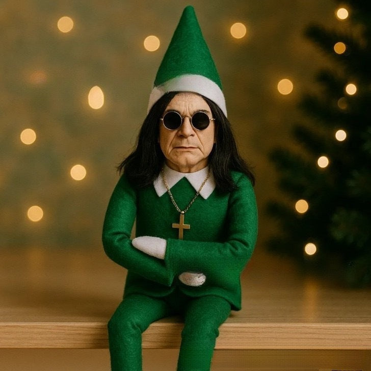 Ozzy on the Shelf Christmas Elf Doll Xmas Gnome Decoration Ornaments Sitting Noel Elf Plush Toys