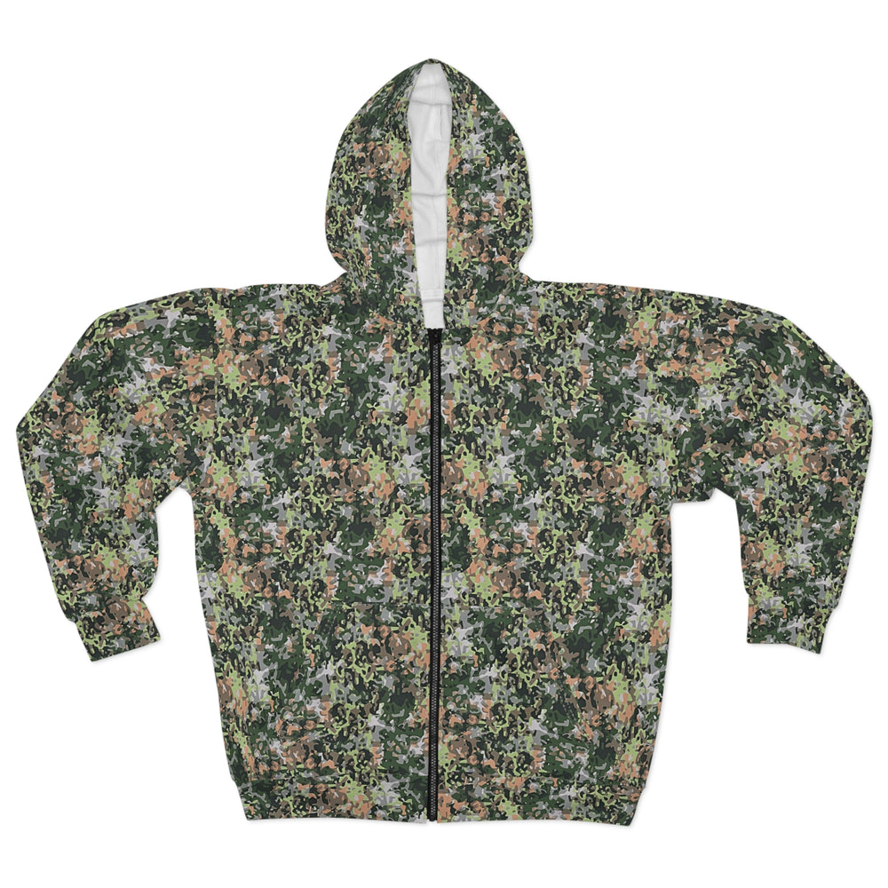 Dutch NFP Green Camo Unisex Zip Hoodie