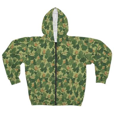 US Mitchell Wine Leaf Camo Unisex Zip Hoodie - Equippage.com